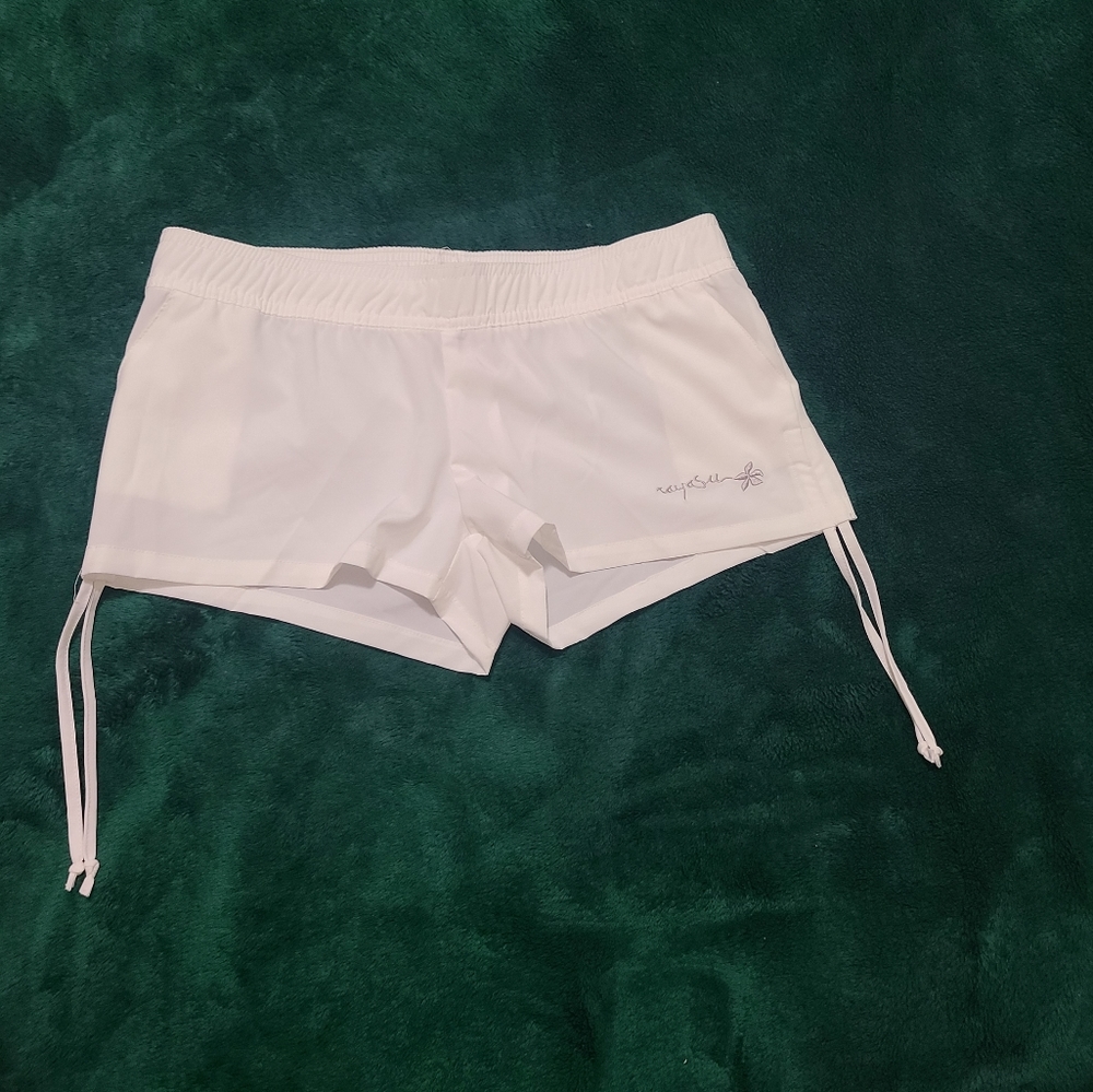 Junior girl's surf shorts, color white, size S